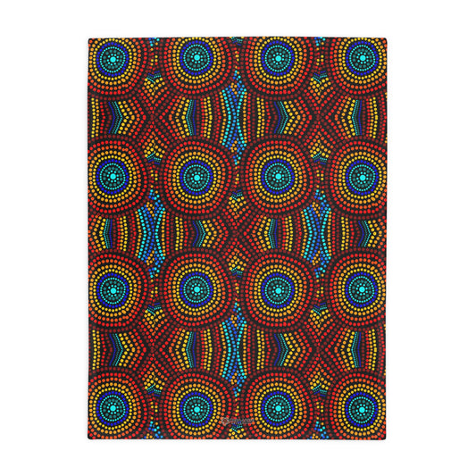 Pretty Colourful - Plush Fleece Blanket