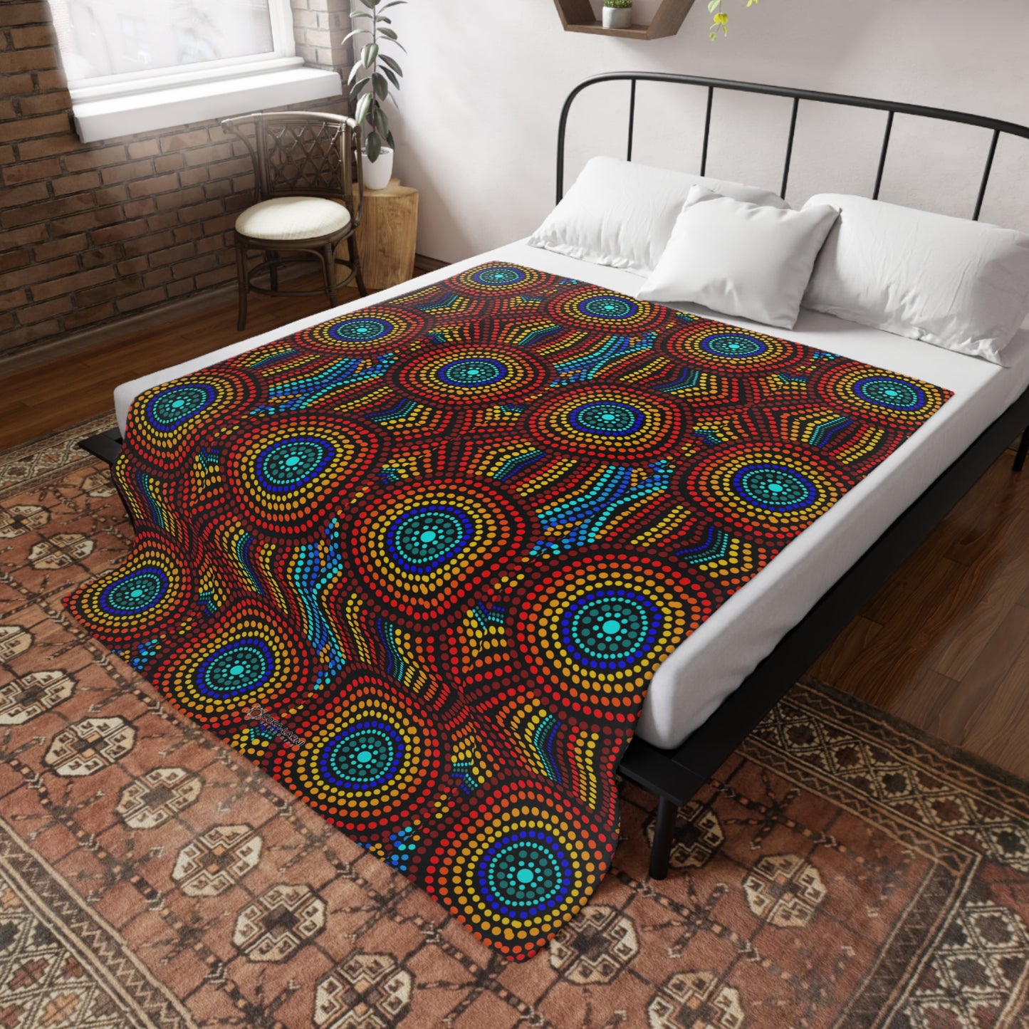 Pretty Colourful - Plush Fleece Blanket