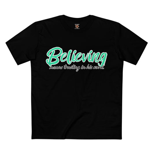 Believing Black Adult Tee