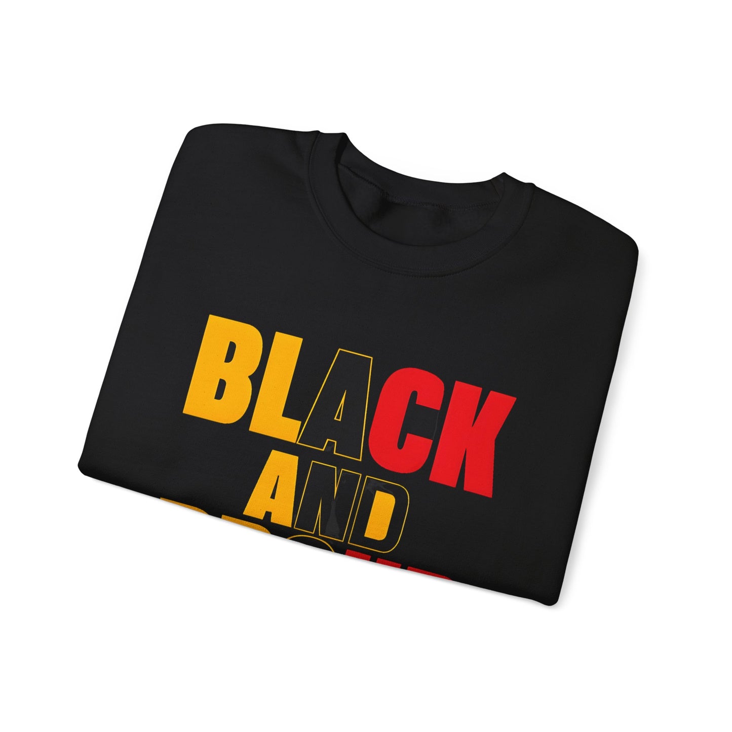 'Black and Loud" Unisex Crewneck Sweatshirt