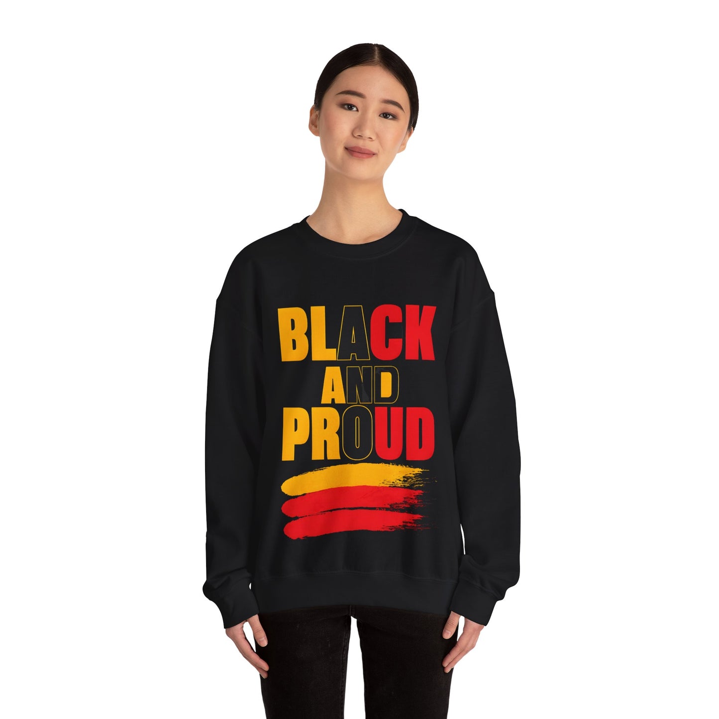 'Black and Loud" Unisex Crewneck Sweatshirt