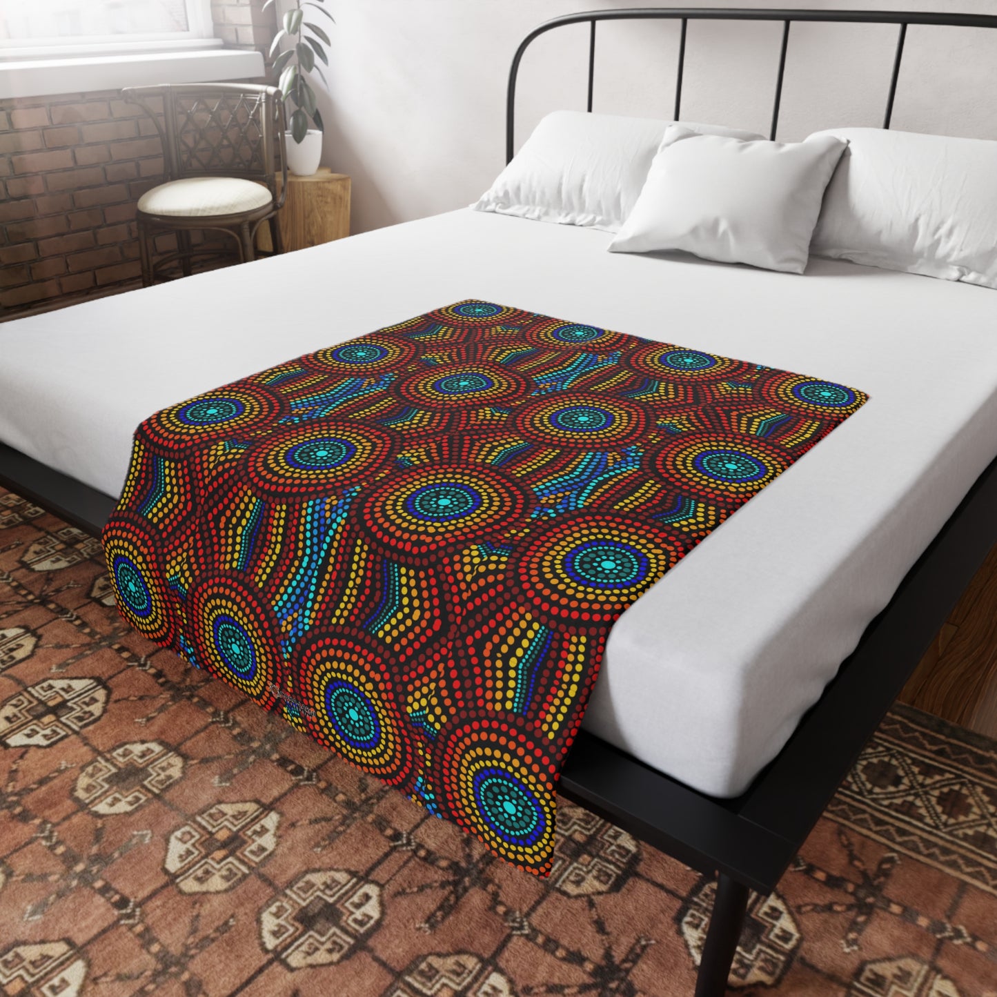 Pretty Colourful - Plush Fleece Blanket