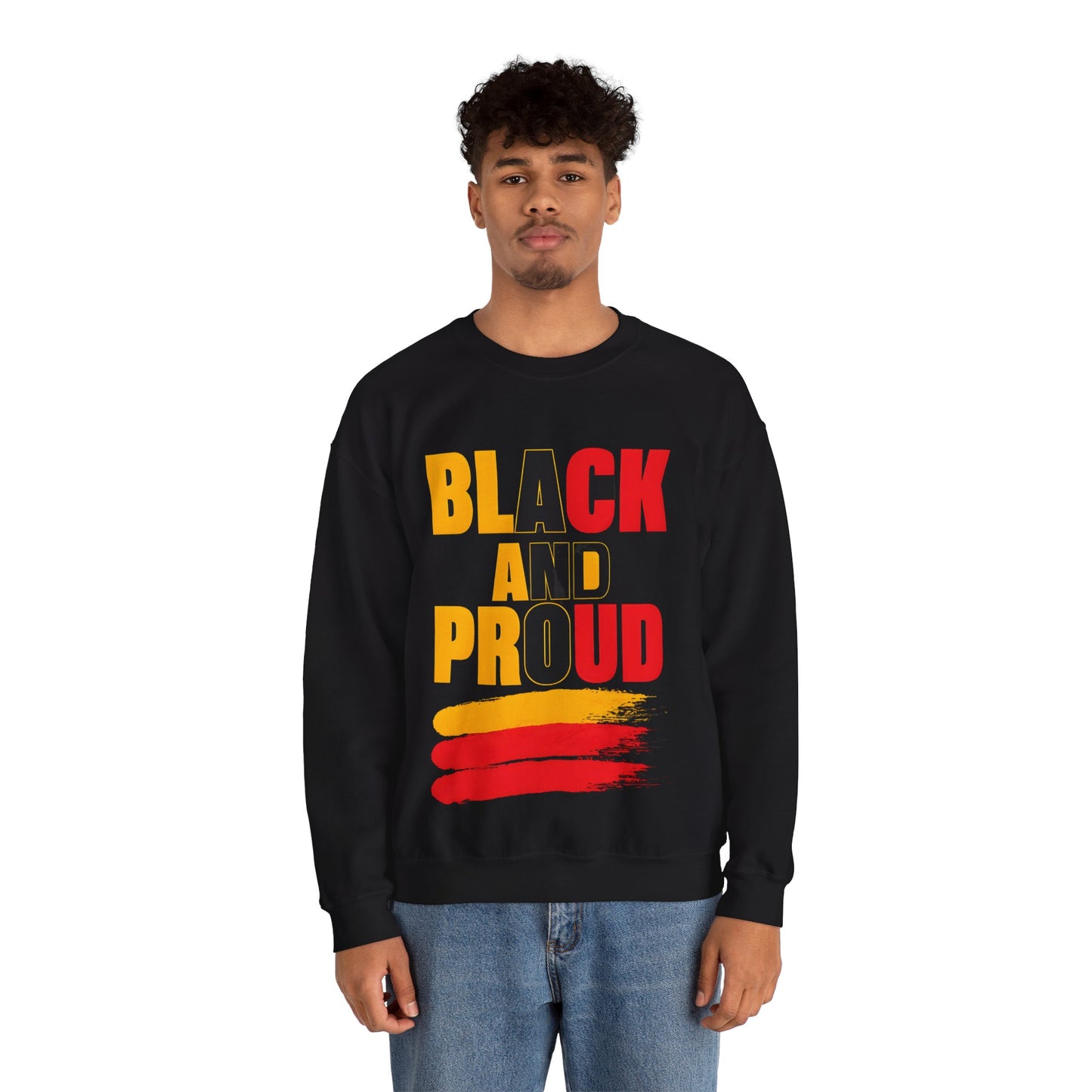 'Black and Loud" Unisex Crewneck Sweatshirt