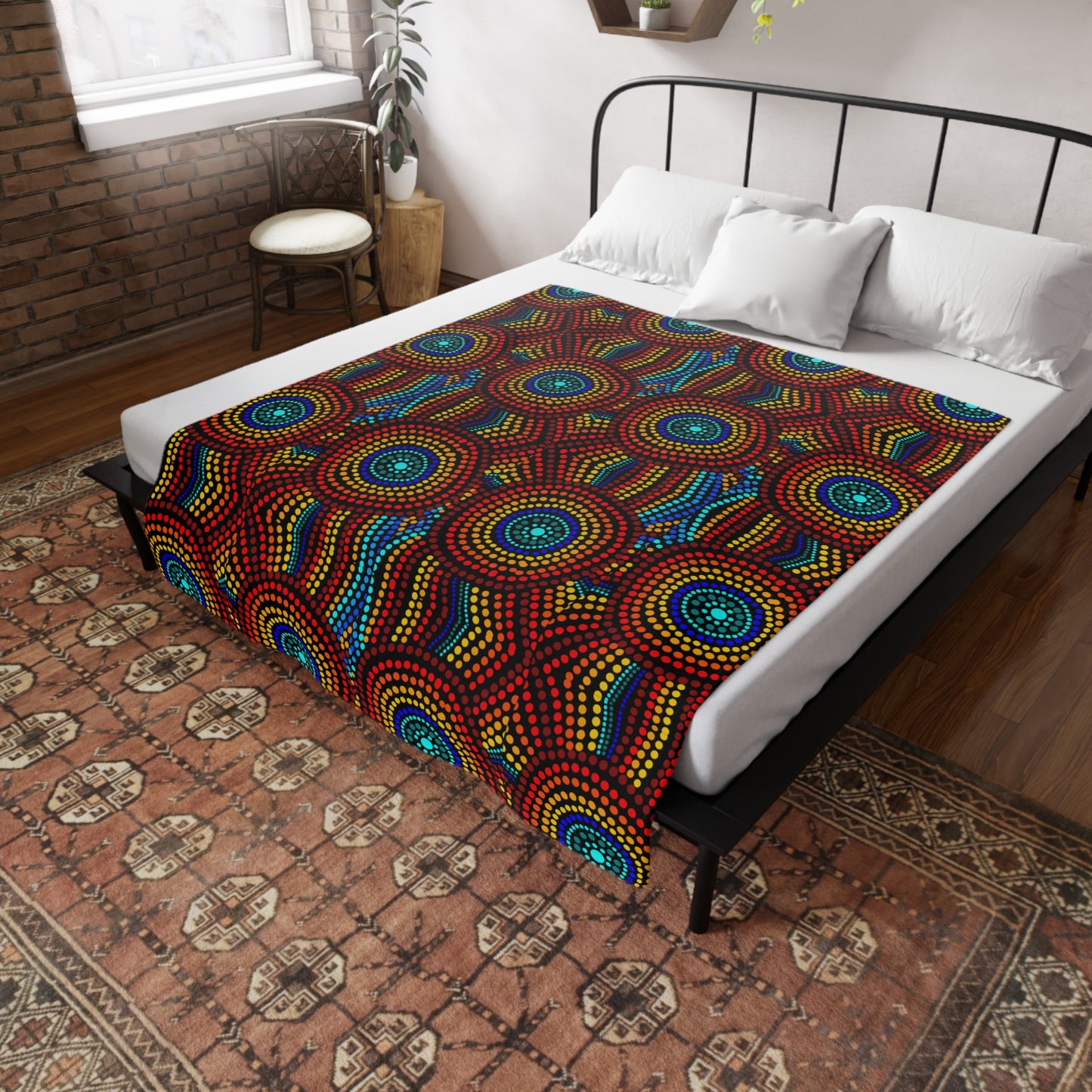 Pretty Colourful - Plush Fleece Blanket