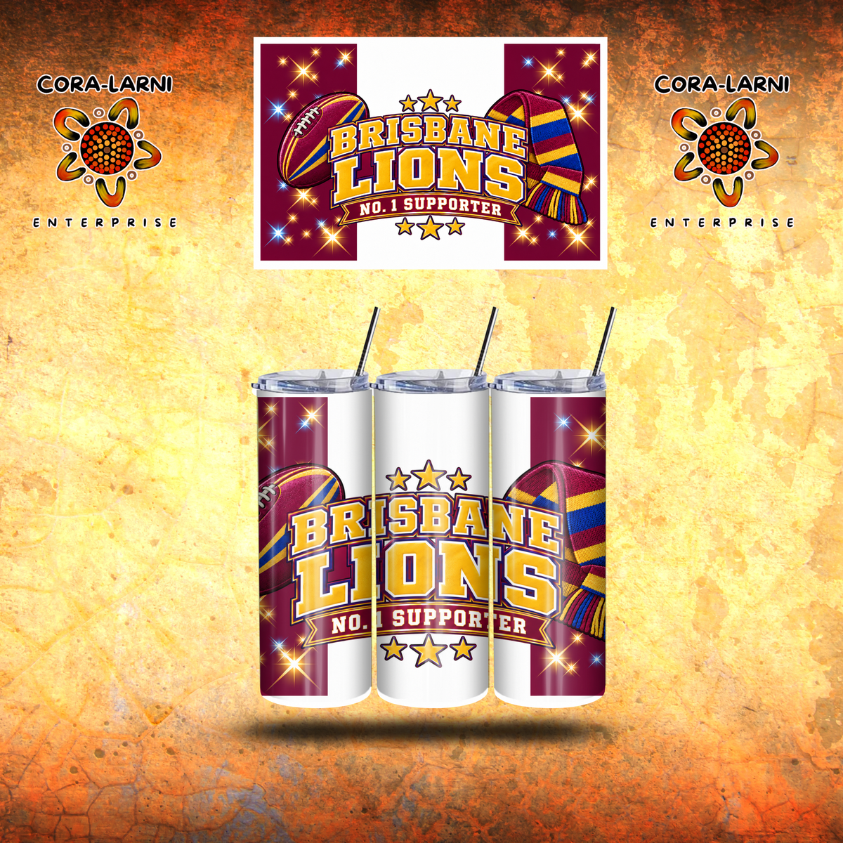 Brisbane Lions Supporter Tumbler