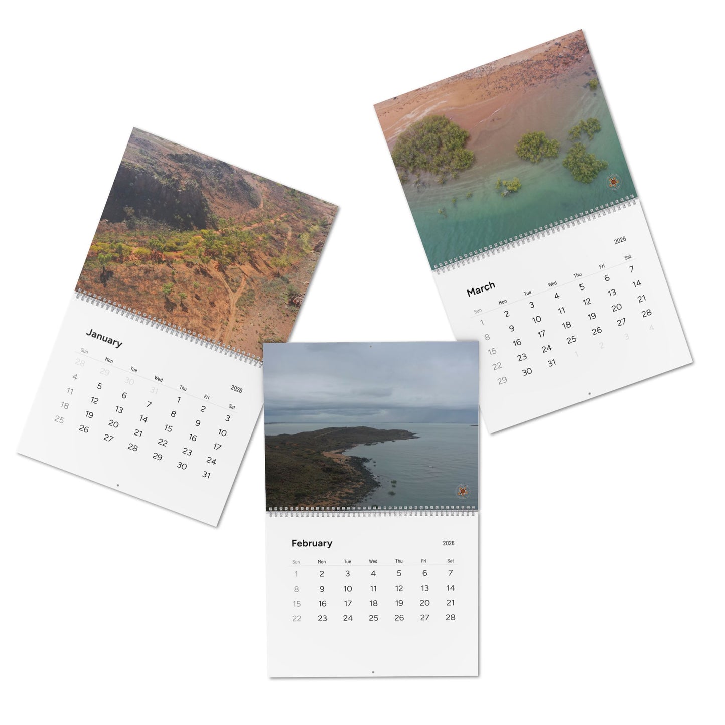 2026 Ngarluma Scenic Landscape Wall Calendar — 12-Month Standard Calendar with Nature Photography