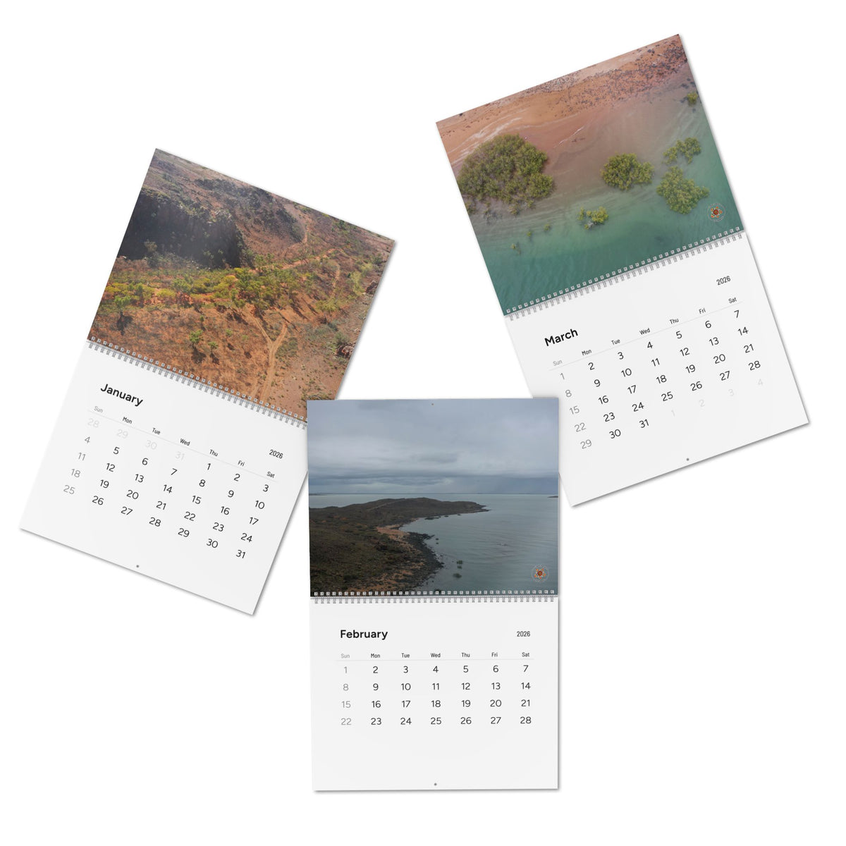 2026 Ngarluma Scenic Landscape Wall Calendar — 12-Month Standard Calendar with Nature Photography