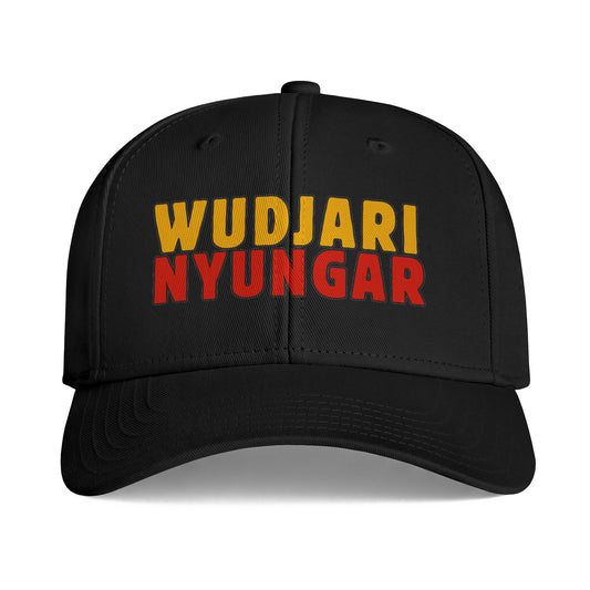 Wudjari Nyungar Black AS Colour Snapback