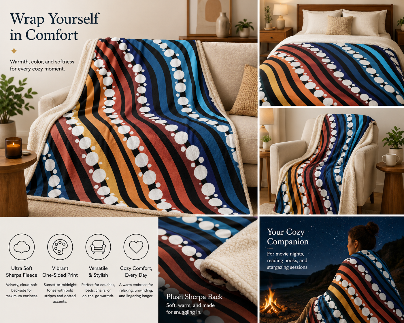Land & Sea - Sherpa Blanket