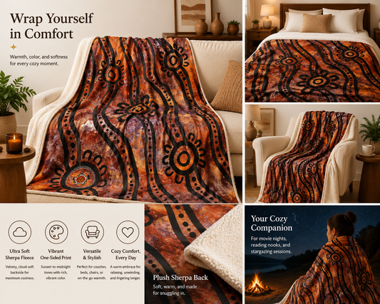 Gathering on Country - Sherpa Blankets
