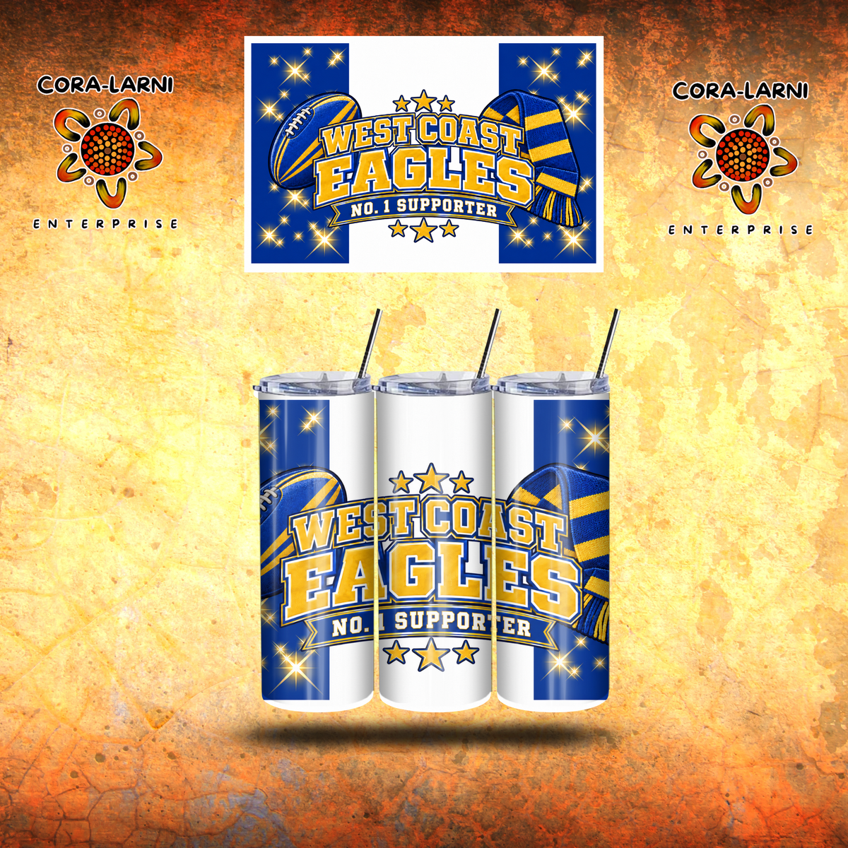West Coast Eagles Supporter Tumbler