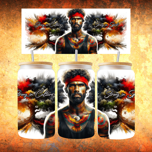 Strong in Culture - Digital 16oz Libby/Soda Can Sublimation Design